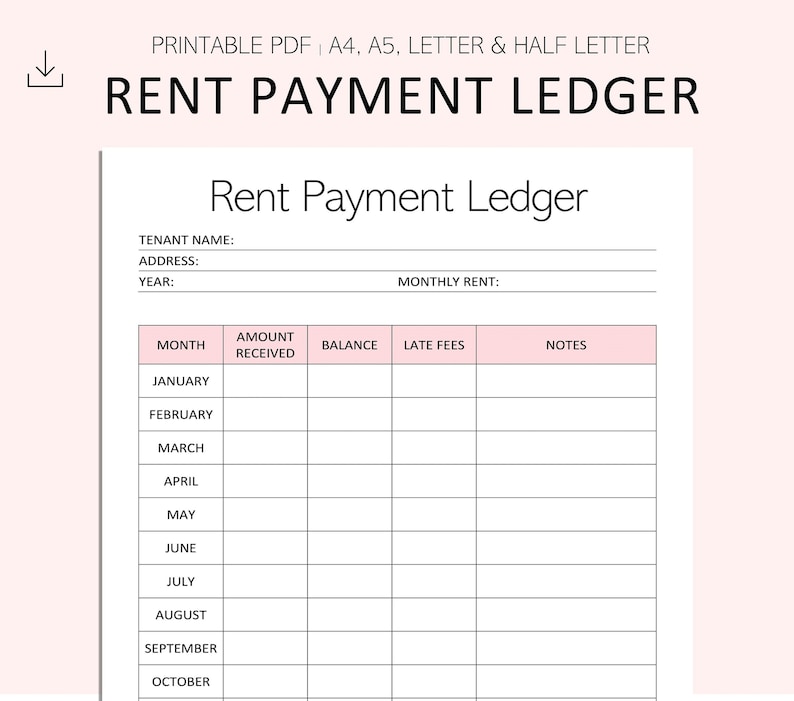 Rental Payment Ledger Template Free prntbl concejomunicipaldechinu gov co Rental Payment Ledger Template Free prntbl concejomunicipaldechinu gov co