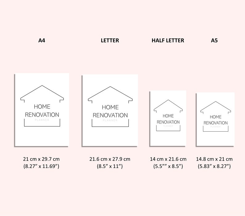 Home Renovation Planner - Home Improvement Printables - Home Project ...