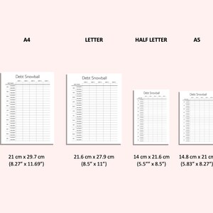 Debt Snowball Tracker Debt Payment Printable Debt Payment PDF A4 A5 ...