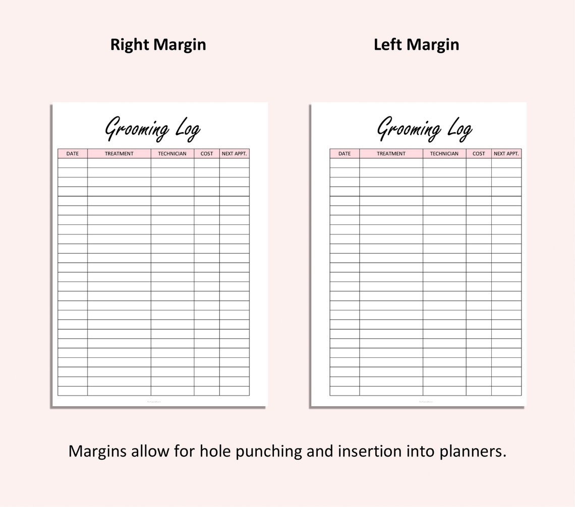 Pet Expense Tracker Printable Pet Spending Log Dog Care - Etsy UK