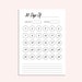30 Day Habit Tracker Printable Habit Forming Printable Challenge ...