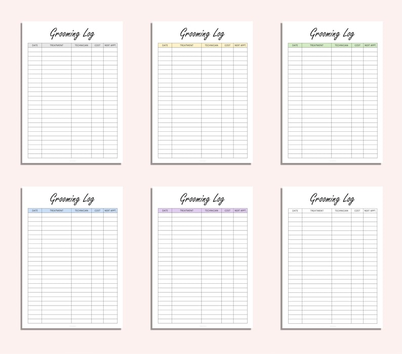 Pet Expense Tracker Printable Pet Spending Log Dog Care - Etsy UK