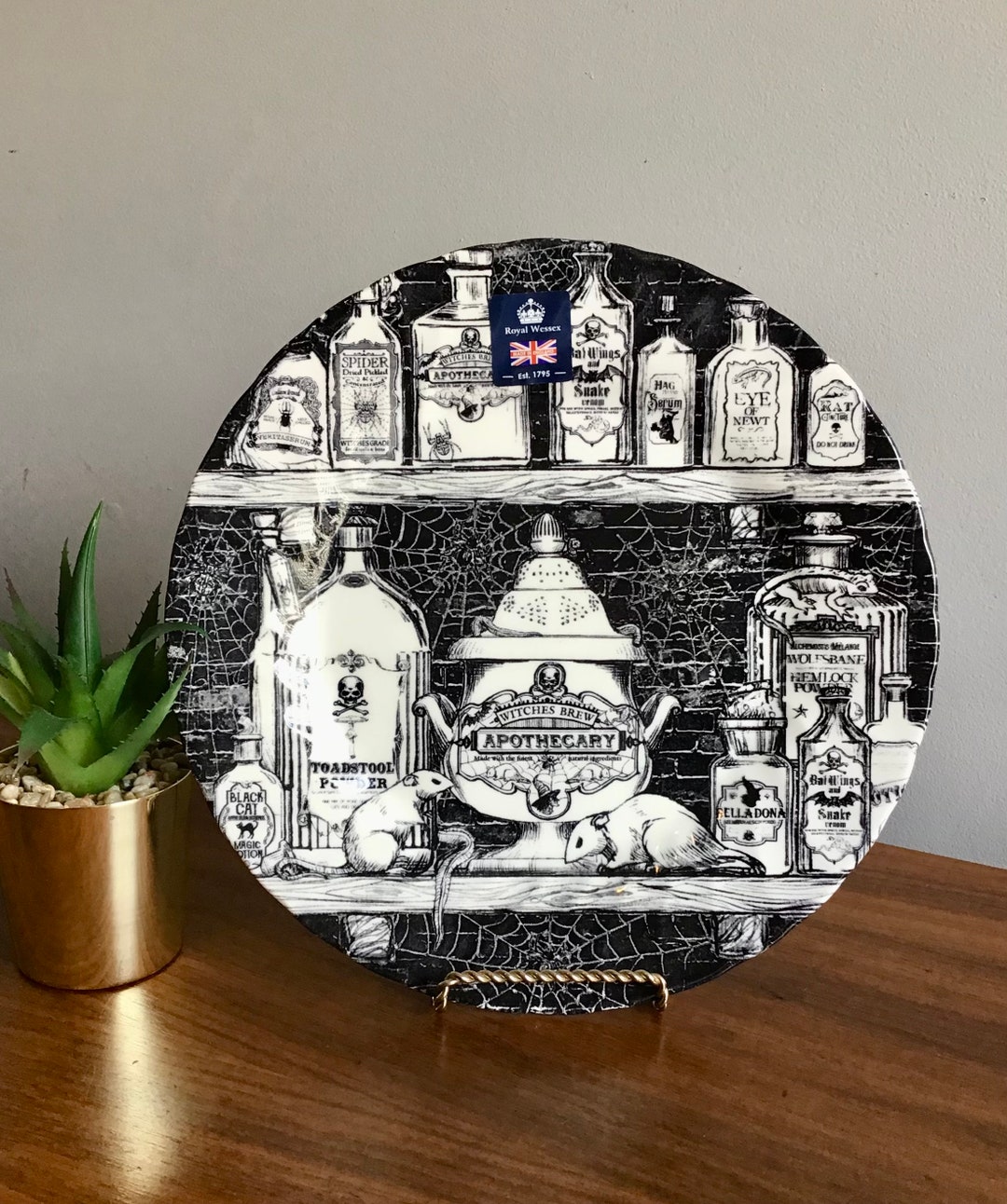 Vintage Royal Wessex Halloween Dinner Plate Made in England Etsy