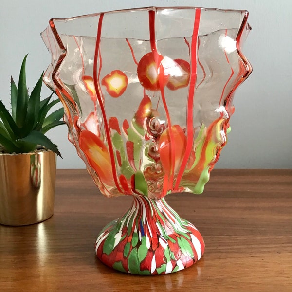 Kralik Glass Vase Etsy