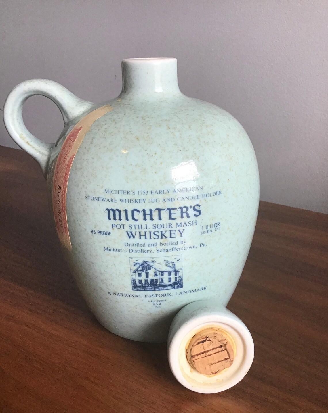 Vintage Michters Whiskey 1753 Commemorative Jug and Handle Etsy