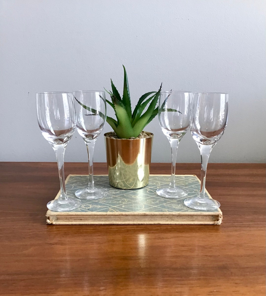 Vintage Orrefors Illusion Port Wine Glasses Made in Sweden, Small Wine