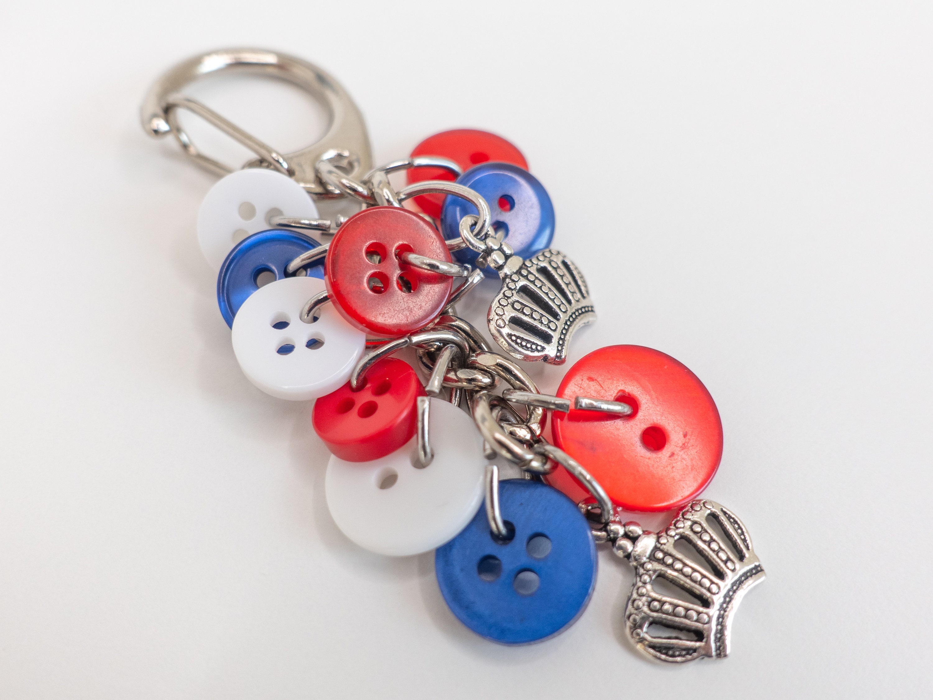 Coronation Keyring Union Jack Keychain Red White and Blue - Etsy