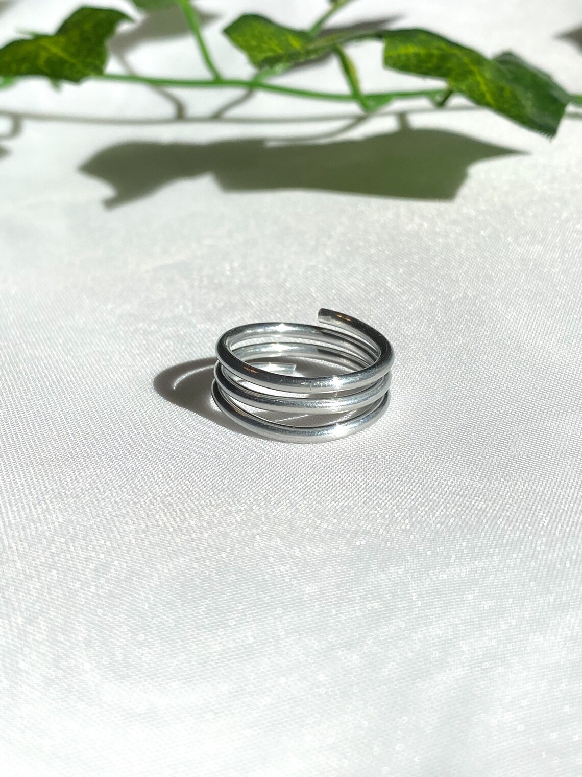 Adjustable and Stackable Silver Rings Adjustable and | Etsy