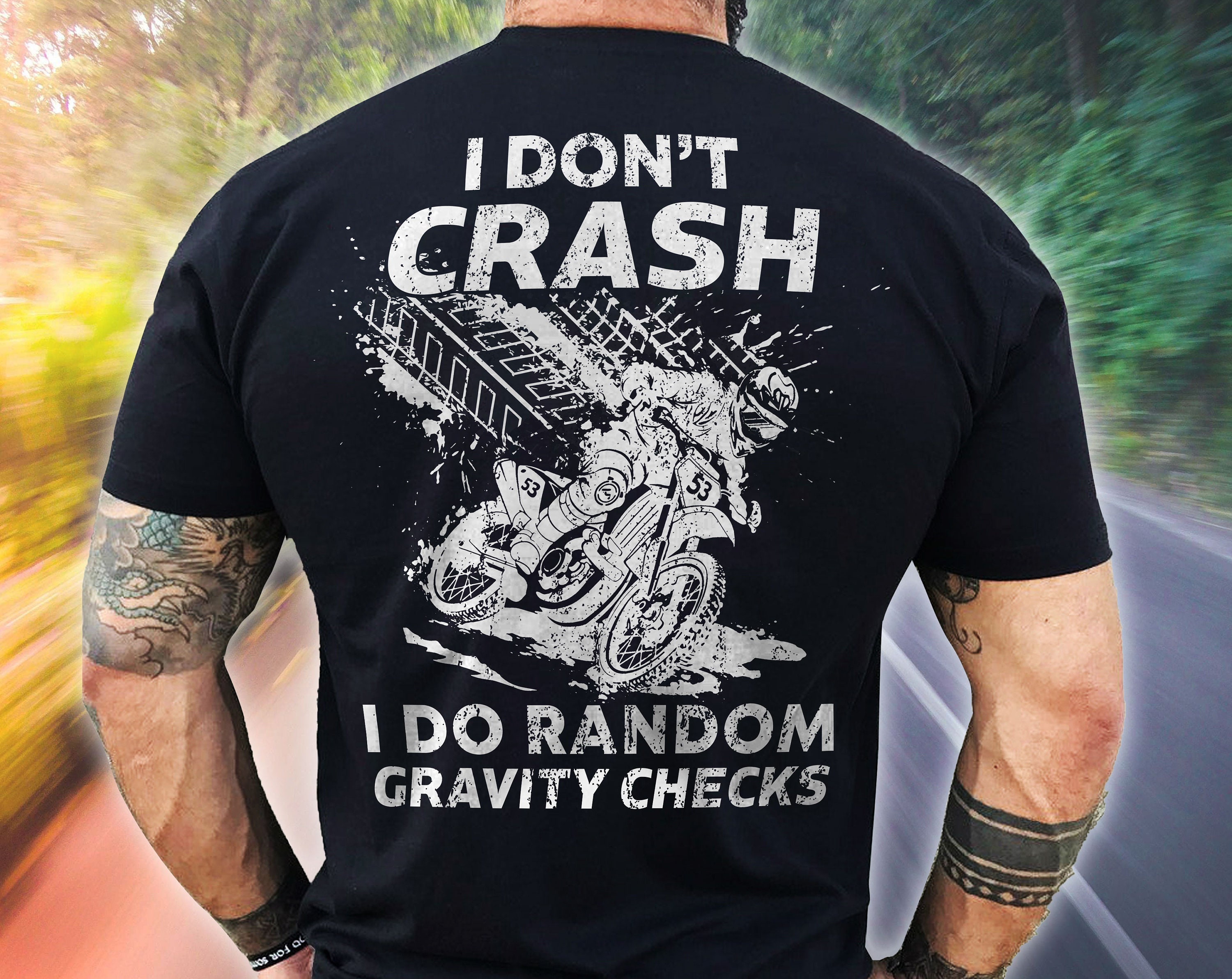 Motocross Dirt Bike Gift Shirt Funny Don’t Crash I Do | Etsy