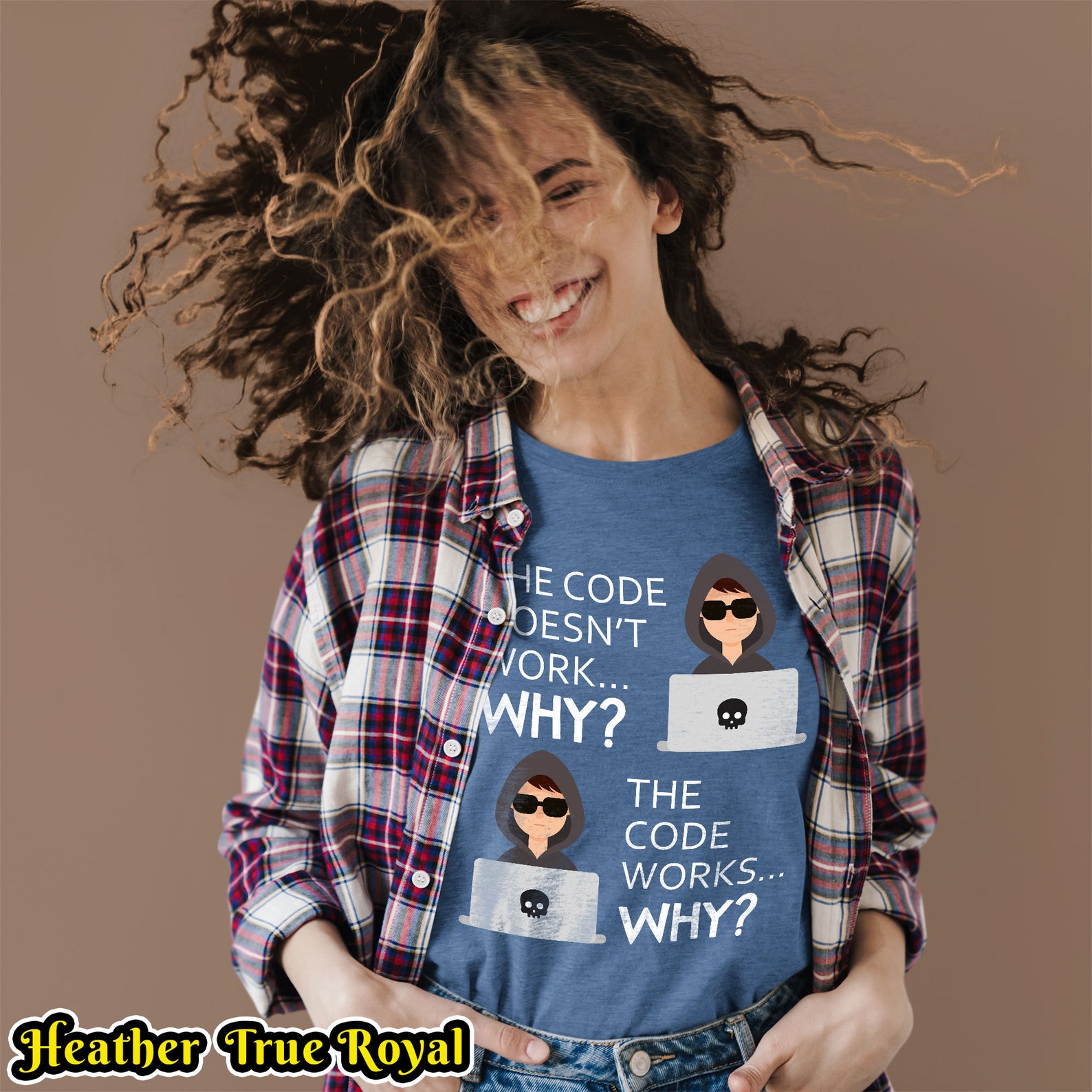 Funny Coding T-Shirt the Code Works Why Meme Shirt Funny | Etsy