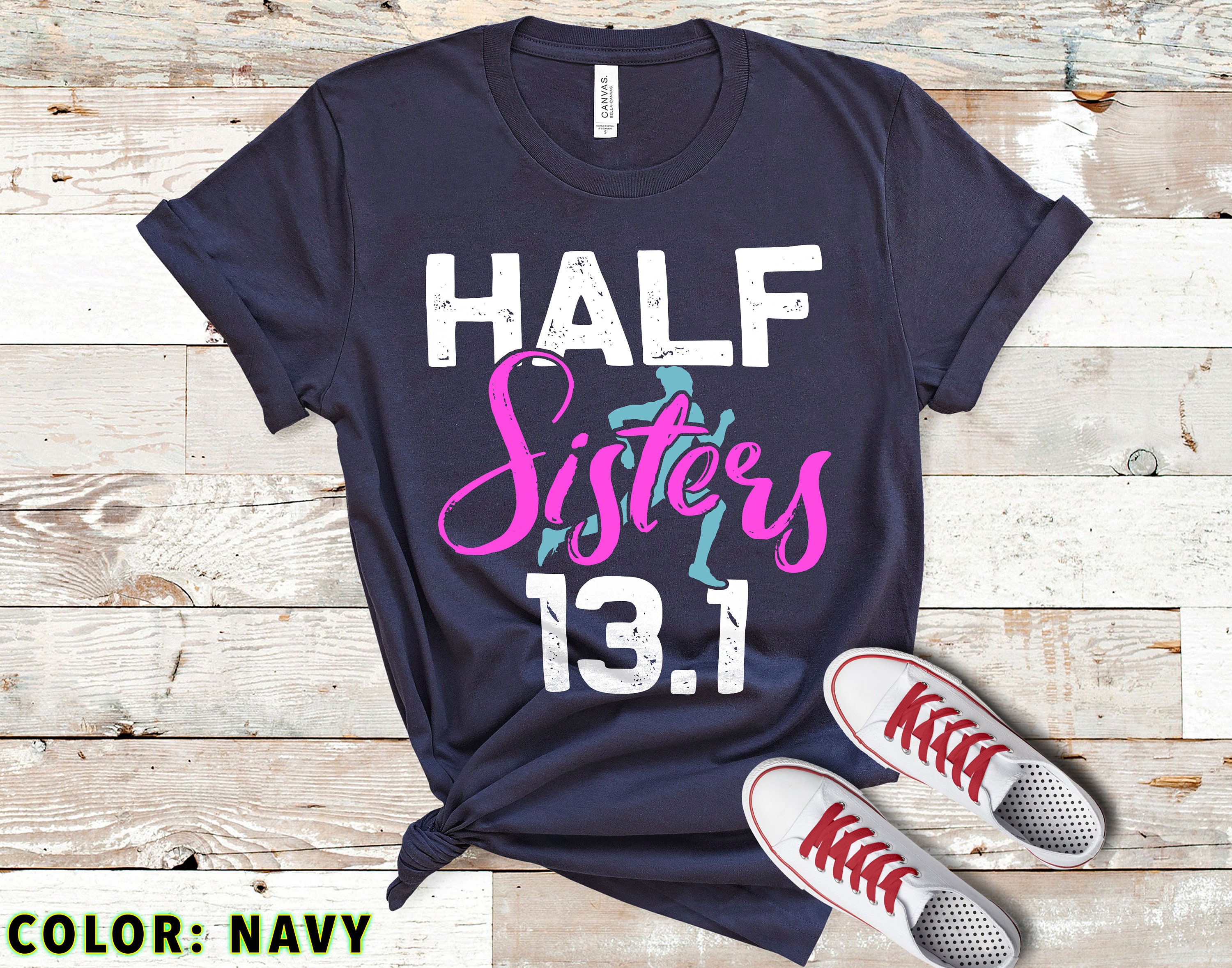Funny Marathon Sister T-Shirt Half Marathon Sisters 13.1 | Etsy