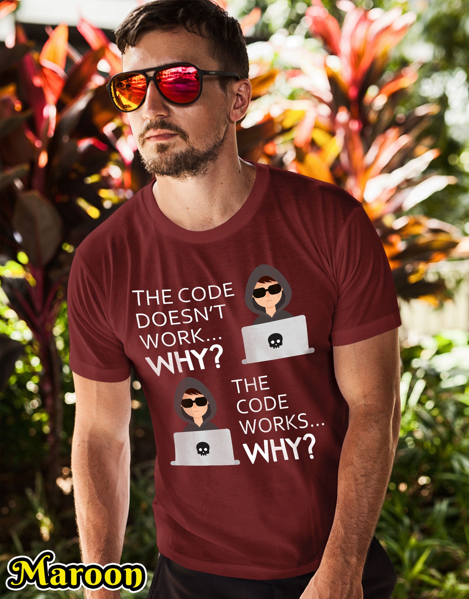 Funny Coding T-Shirt the Code Works Why Meme Shirt Funny | Etsy