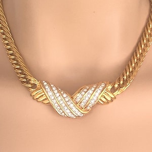 Vintage 1980s NINA RICCI Paris necklace - Excellent Condition- Signed - Hard to Find!