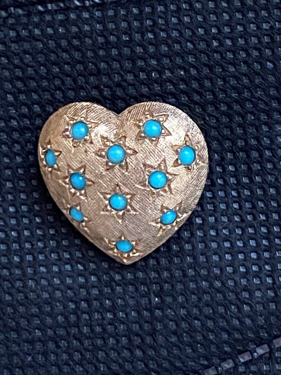 CINER brooch heart petite Excellent vintage condit