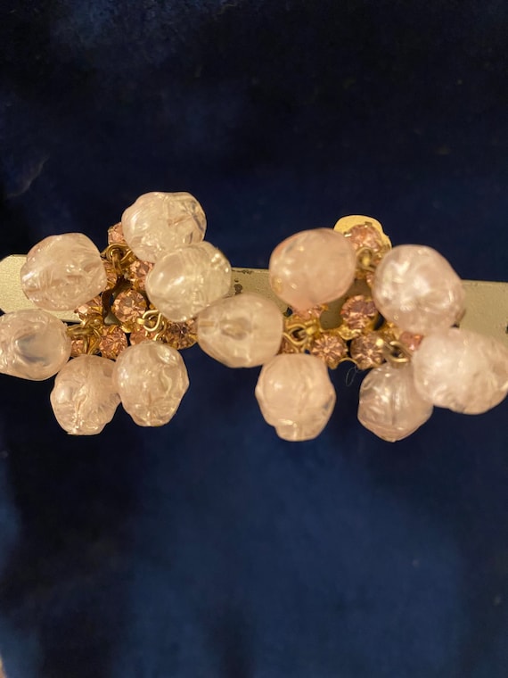 Boucles D'oreilles Vintage Juliana - Strass Et Perles En Cascade