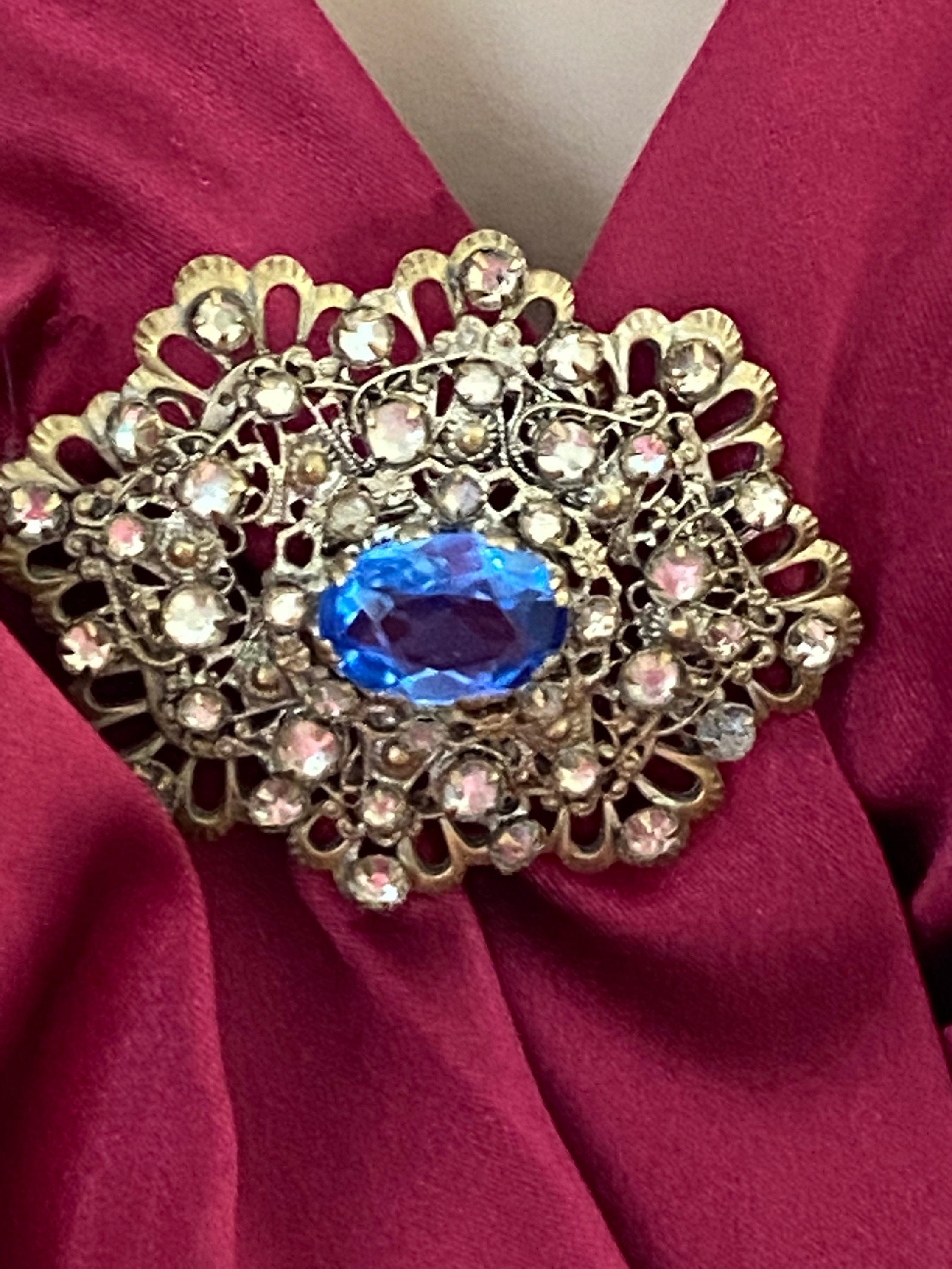 Broche Vintage Ville De Villefranche - Filigrane, Années 1970 - Neuf Vieux Stock, état Parfait