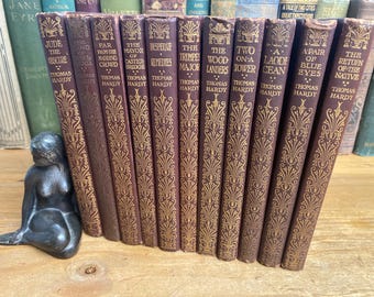 Antique Thomas Hardy Novel – 1920s Macmillan & Co. Edition, Wessex Map