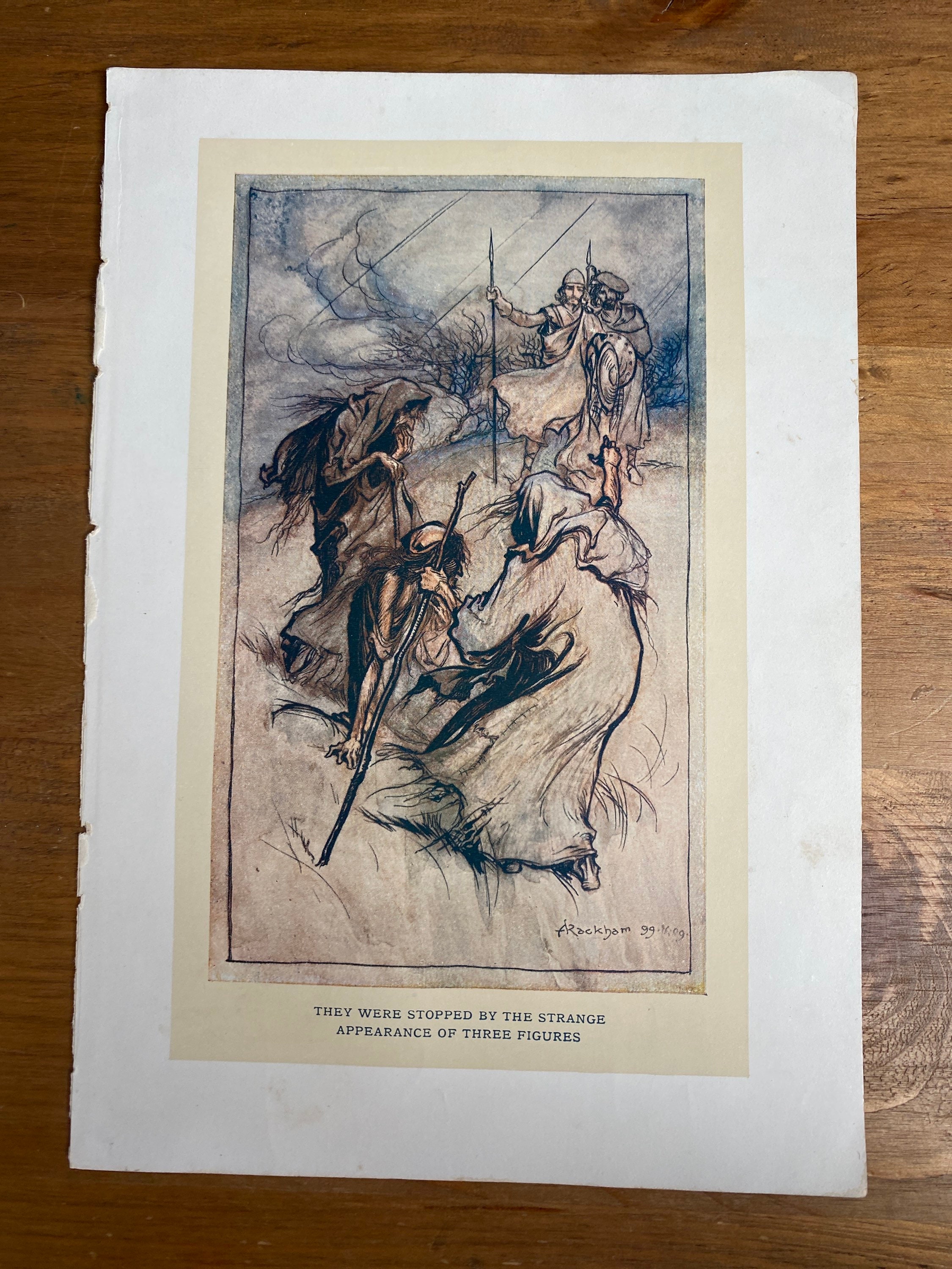 Arthur Rackham Macbeth Witches Print – 1909 Shakespeare Illustration ...