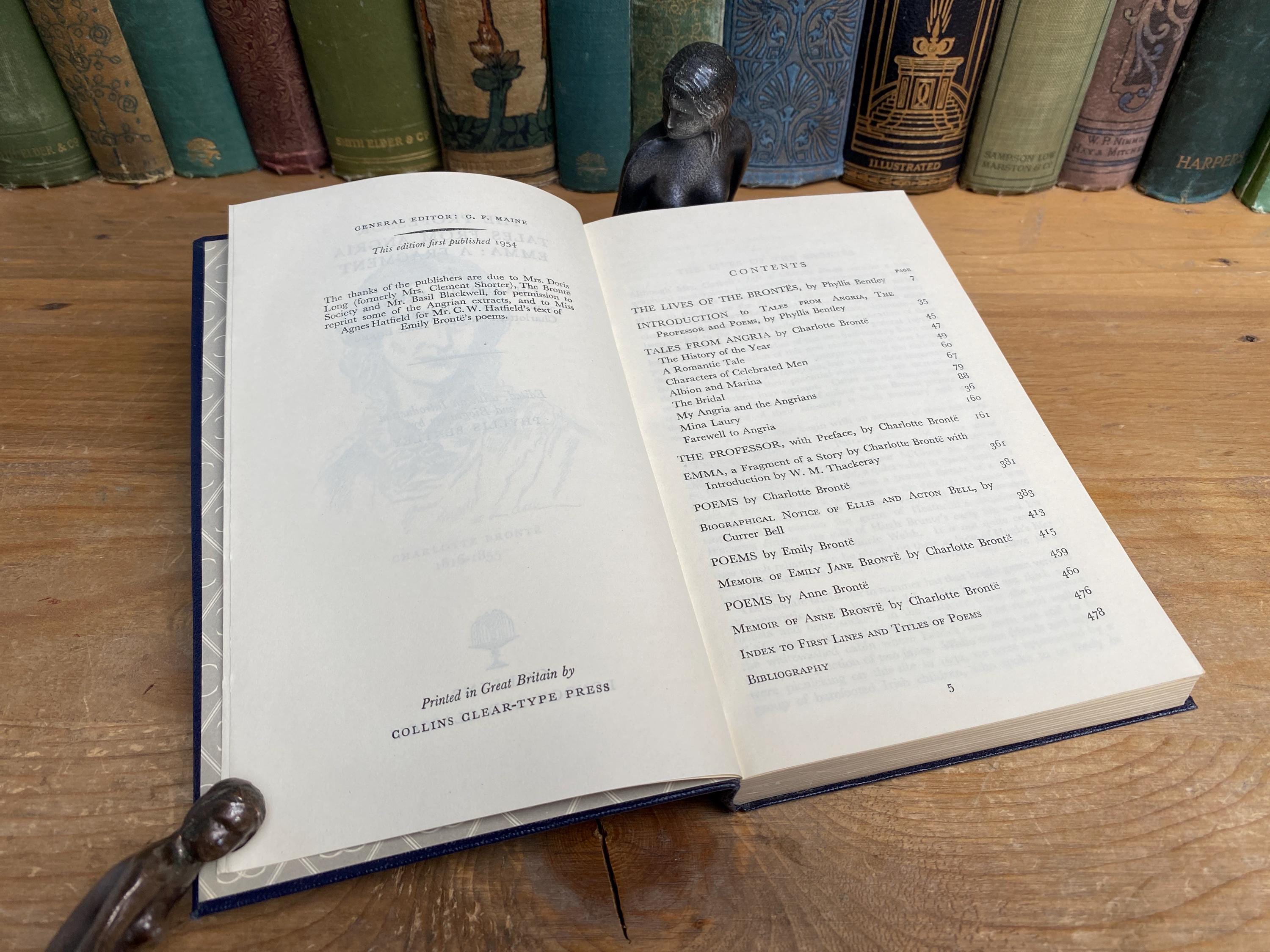 The Professor, Poems and other works by the Brontës, Collins 1954