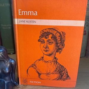 Emma by Jane Austen, Longmans Heritage Literary Series, 1966 2nd Imp. with Jane Austen Portrait on cover - retro - rare.