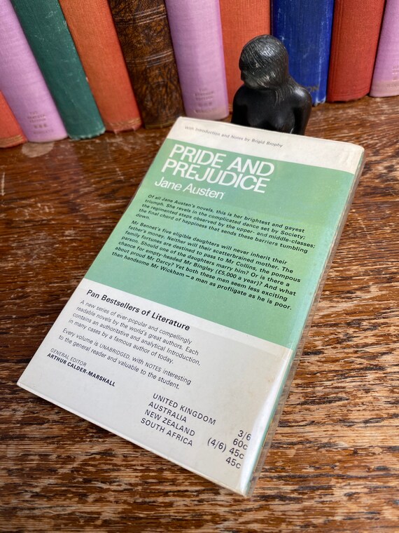 Pride And Prejudice By Jane Austen Pan Books 1968 3rd Print Etsy Ireland