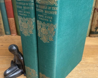 Antique Jane Eyre Thornton Edition, Illustrated Clothbound Set, 1924