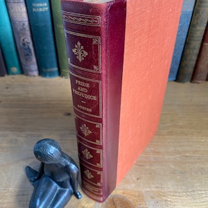 Pride and Prejudice by Jane Austen, Rare Cleveland Fine Editions Press, World Publishing Company, 1946 - Illustrated, leather quarter bound.
