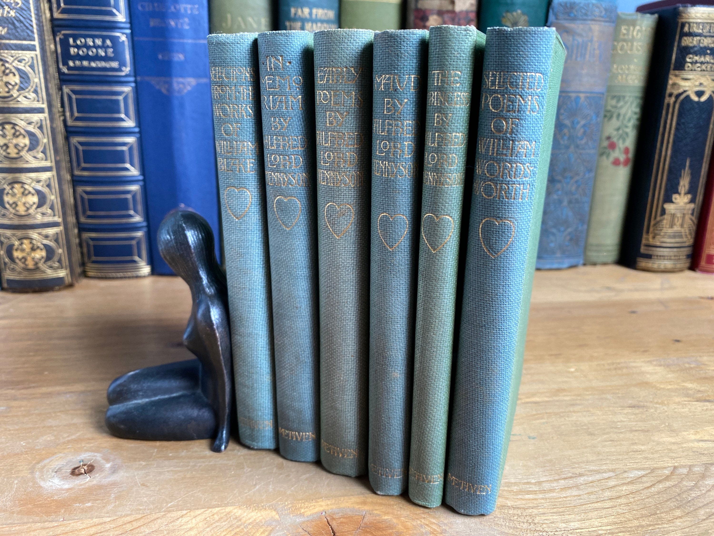 Rare 1899-1901 Poetry Books: Blake, Wordsworth, Tennyson, Methuen & Co.