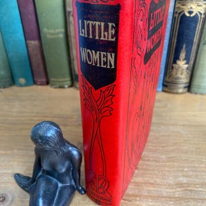 Little Women by Louisa M. Alcott, Patridge of London, c1926, art nouveau bound, rare original, pictorial dust jacket.