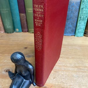 Tales, Poems and Essays by Edgar Allan Poe, Collins, first 1953 edition - classy, vintage, leatherette  with portrait of Poe.