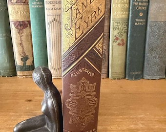 Antique Jane Eyre Book,  Hurst & Company early 1880s Edition  - decorative binding.
