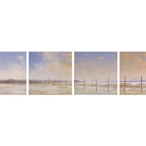 Causeway View, Limited Edition Giclee Print, Art Print, Holy Island causeway, Northumberland Coast, Lindisfarne, Castle
