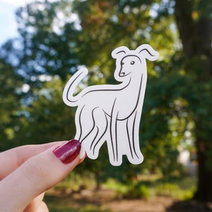 Italian Greyhound Iggy Vinyl Sticker for Dog and Sighthound Lovers | Weatherproof and waterproof decal gift