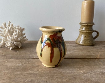 Small vintage Vallauris vase signed AEGITNA