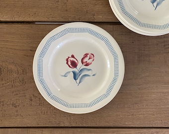 Ancient plates Digoin model "Tulips"