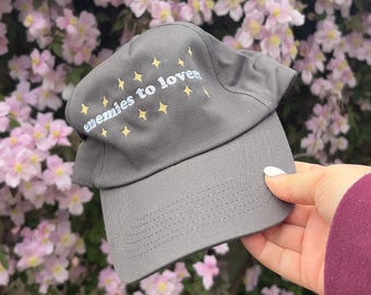 Enemies to Lovers Hat: Embroidered Bookish Baseball Cap