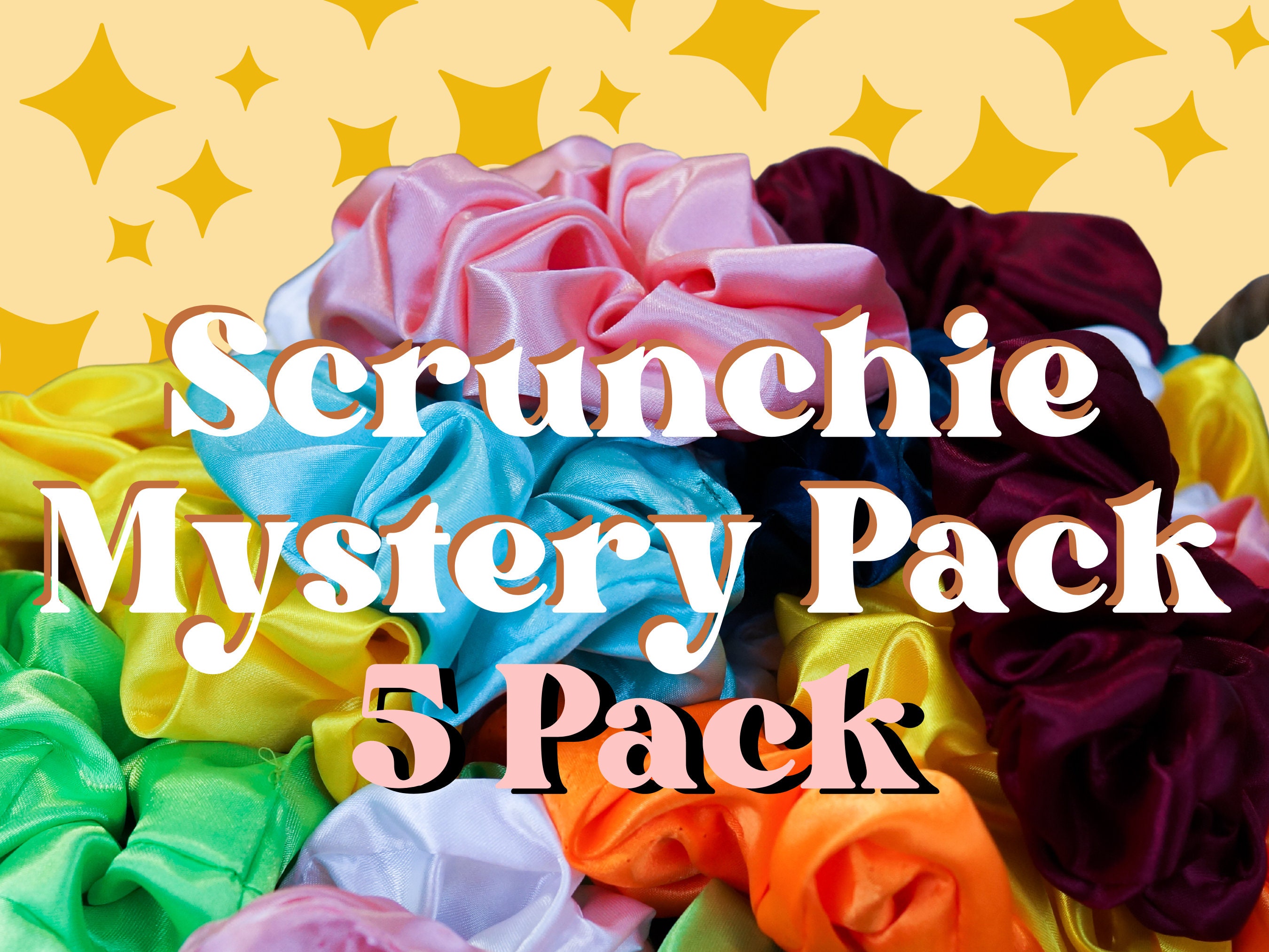 Mystery Silk Scrunchie Pack: Extra Large Satin Hair Ties  display picture 2