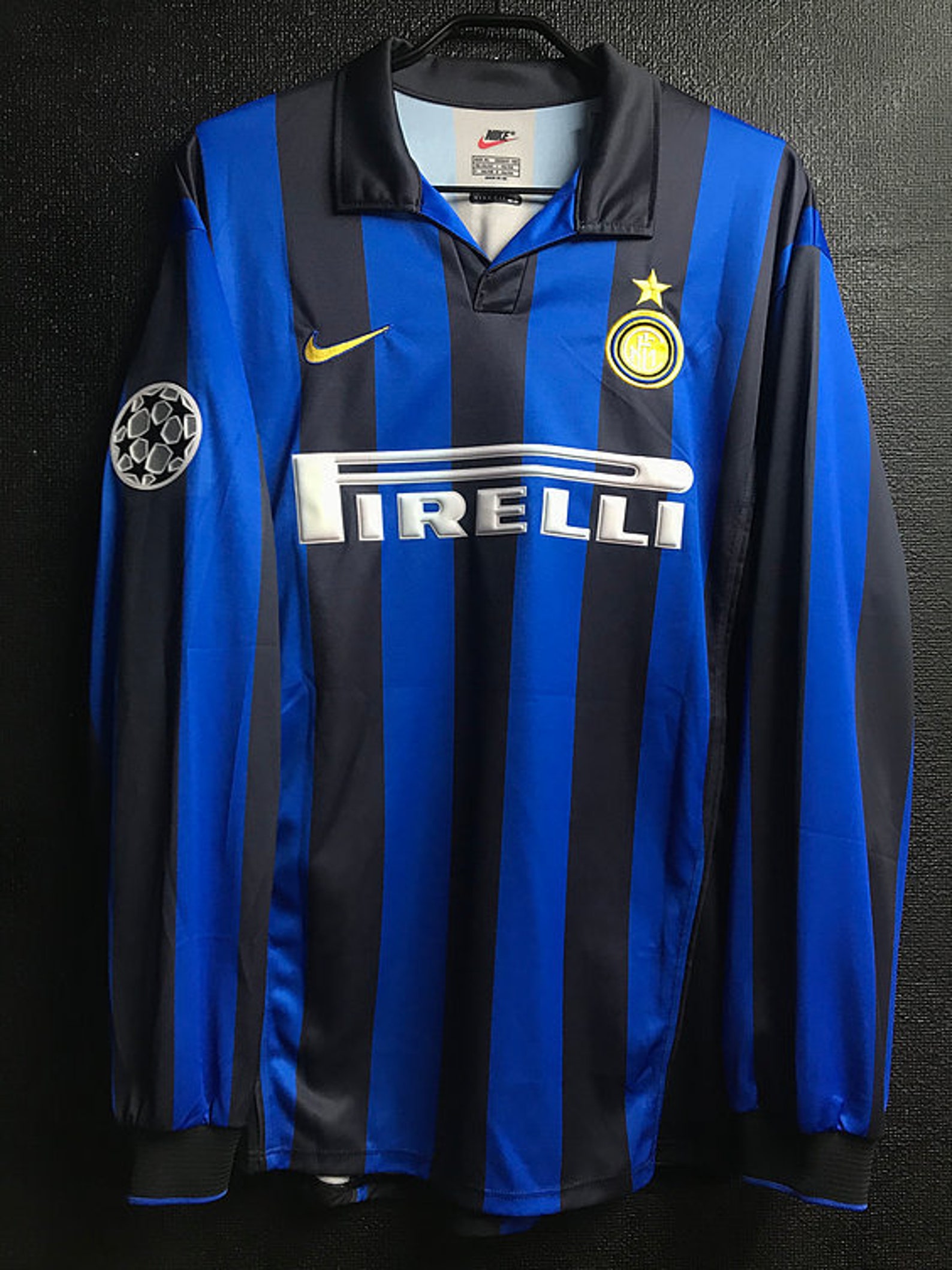 Retro Inter Milan Home Long Sleeve Soccer Jersey 19981999 Men Etsy