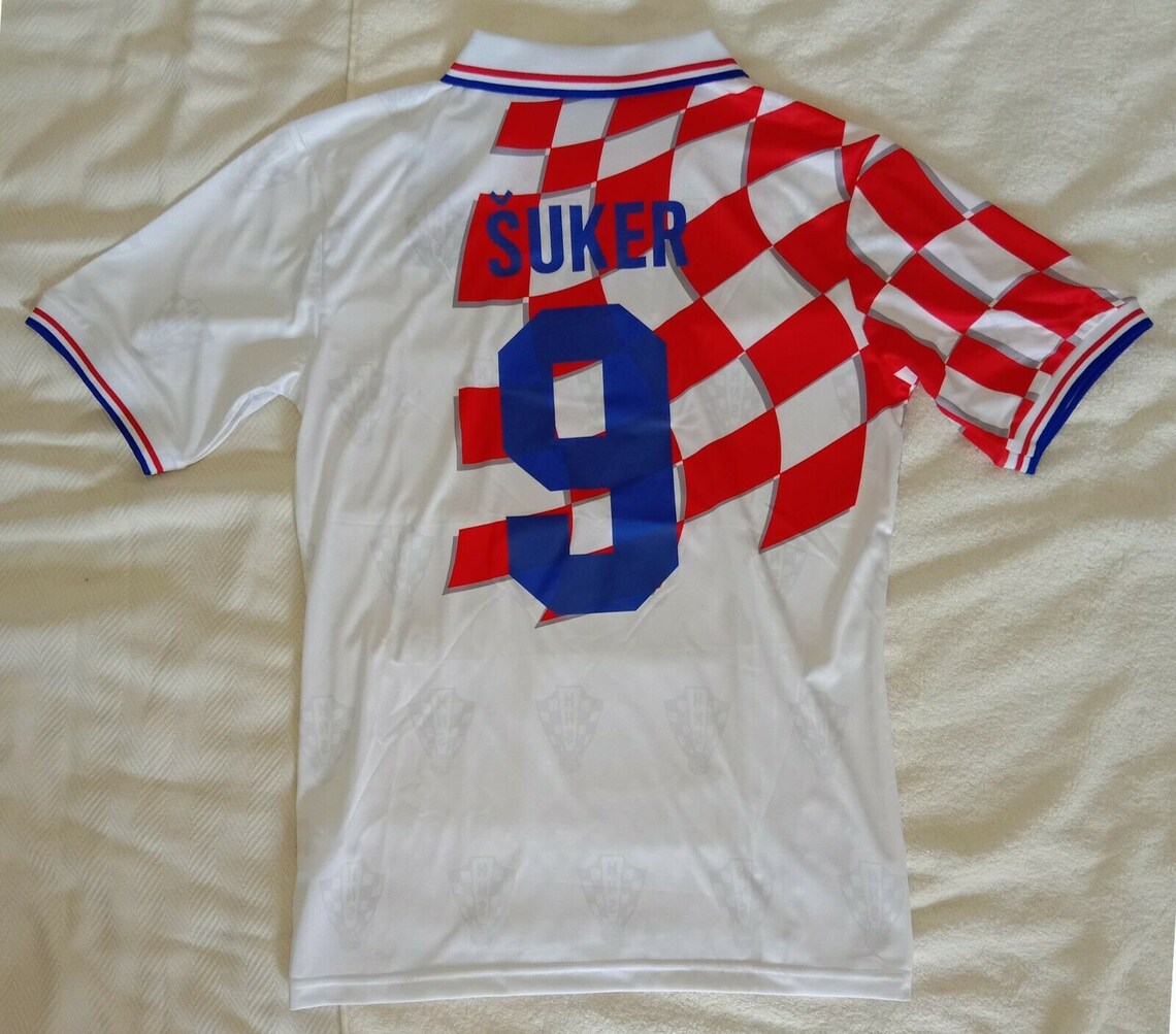 Retro Croatia Home Soccer Jersey World Cup 1998 Men Adult Etsy