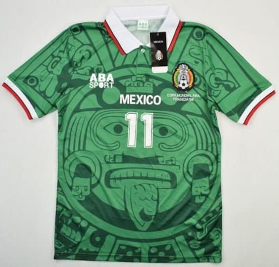 Retro Mexico Home Jersey World Cup 1998 Men Adult BLANCO 11 Etsy