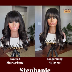 Front lace sale wigs with bangs