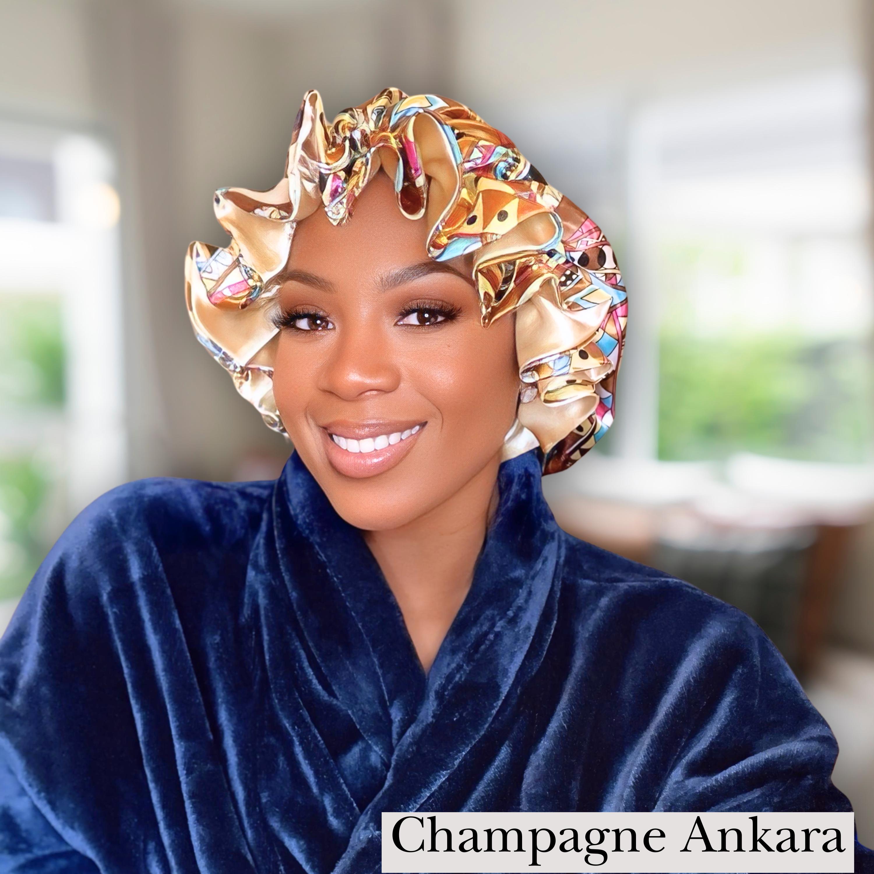 Baddie Satin Bonnet aysianicoleee Rocking our Custom Satin Reversible Hot Pink  main image 3