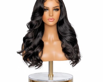 Glueless 4x4 HD Body Wave Custom Lace Closure Wig, Pre-styled