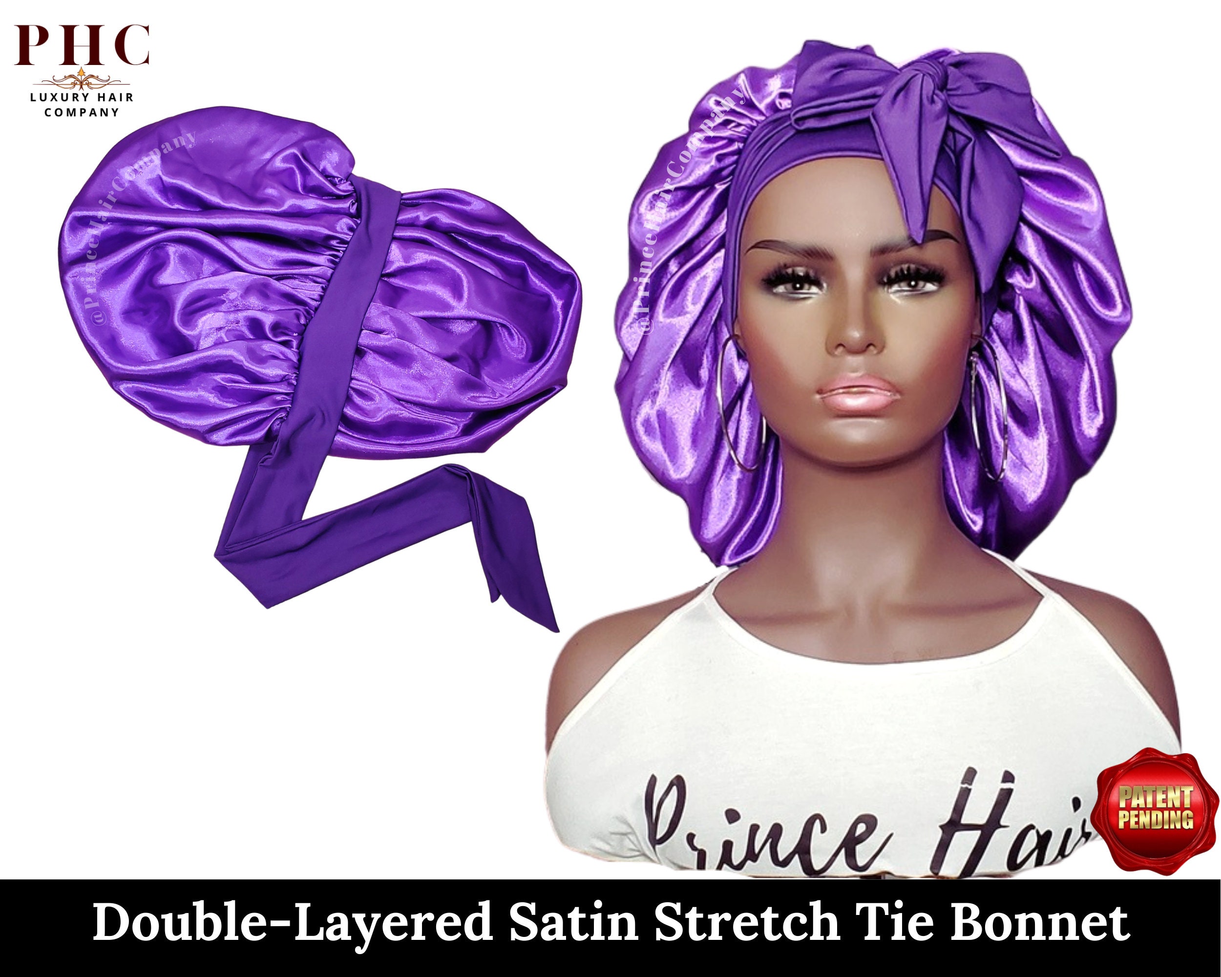 Satin Hair Bonnet - Gucci Inspired – Designs By Lan