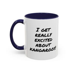 Really Love Kangaroos 11 oz Mug image 4