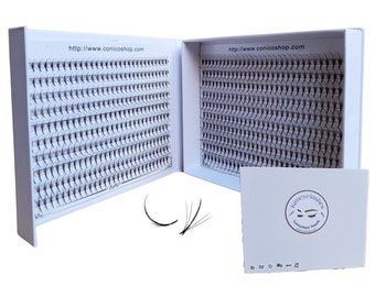 600 Wispy Premade fans 5D 0.07 Mixed Lengths 1000 fans Volume Lashes C D Curl Handmade eyelash extensions Kimeyelashes promade fan