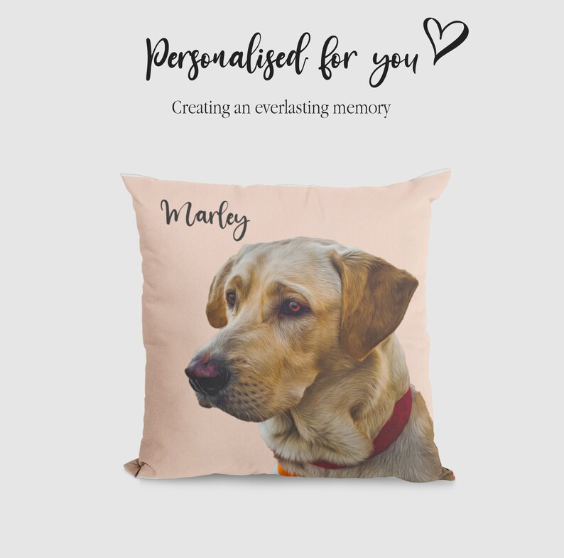 Custom pet cushion Pet Portrait UK Memory Cushion UK Cat Etsy