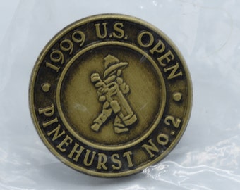 1999 US Open Pinehurst Official Ball Marker with Backside Post