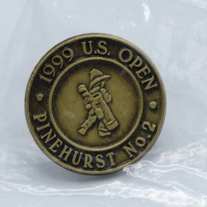 1999 US Open Pinehurst Official Ball Marker with Backside Post