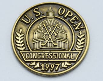 1997 US Open Congressional Golf Club Official Golf Vintage Ball Marker Memorabilia Rare